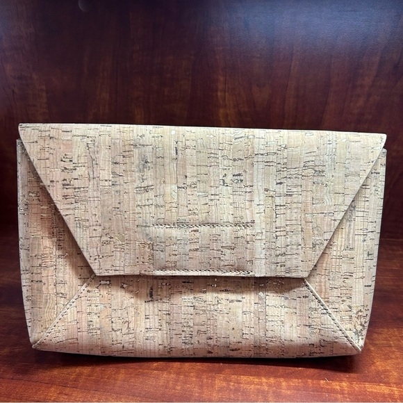 J. Crew Handbags - J. Crew Cork Textured Clutch.    Excellent Condition